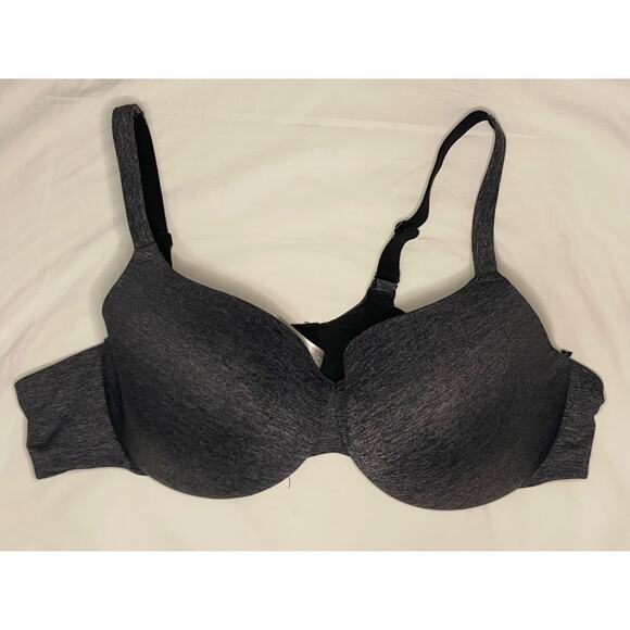 Cacique True Embrace T-Shirt Bra 46C Gray Underwire Lane Bryant - Picture 1 of 7